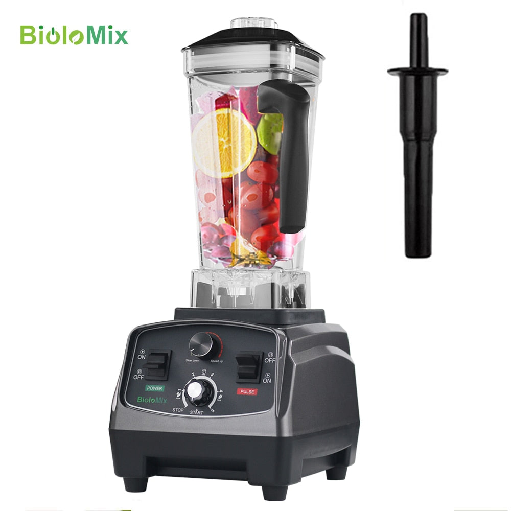 3HP 2200W Heavy Duty Commercial Grade Automatic Timer Blender Mixer Juicer Fruit Food Processor Ice Smoothies BPA Free 2L Jar
