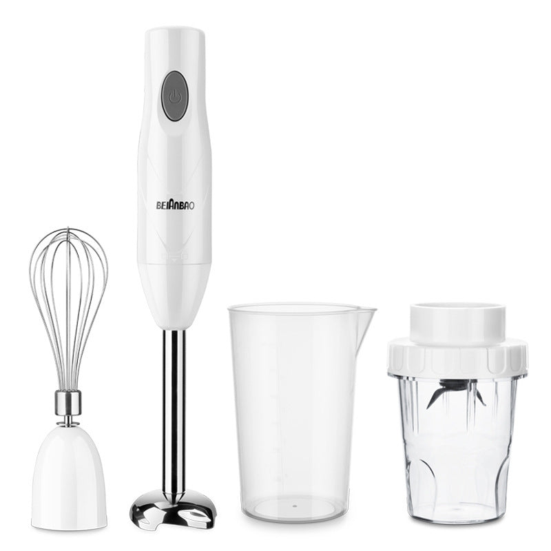 4-in-1 Stainless Steel 1100W Immersion Hand Stick Blender Mixer Vegetable Meat Grinder 500ml Chopper Whisk 800ml Smoothie Cup