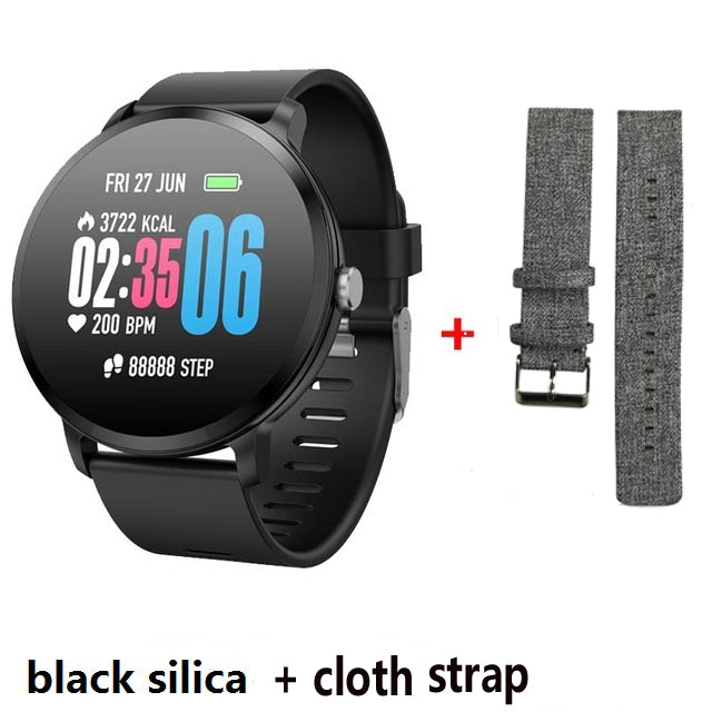 V11 Smart band watch IP67 waterproof Tempered glass Activity Fitness tracker Heart rate monitor BRIM Men women smartwatch