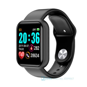 Smart watch Lady Y68 Fitness Tracker Sport Bracelet Fashion Gift for Ladies Full-Touch-Screen SmartWatch for Men and Women