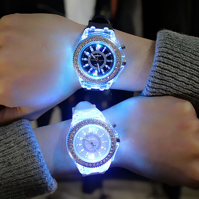 Women Watch Luminous Watch Led light Personality Trends Men's Watches Light WristWatch relogio feminino zegarek damski 2019 New
