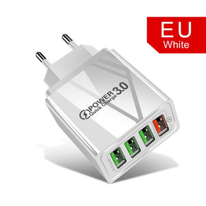 Lovebay 48W Quick Charger 3.0 USB Charger For iphone Samsung  Tablet EU US Plug Wall Mobile Phone Charger Adapter Fast Charging