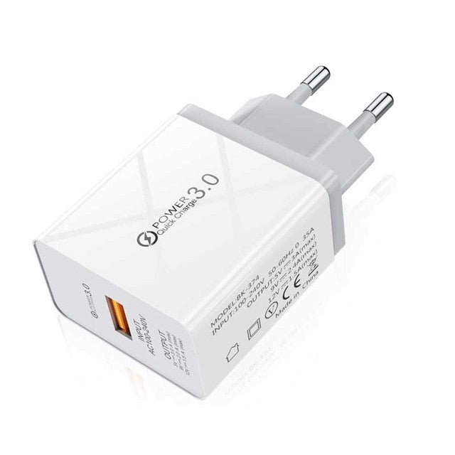 Lovebay 48W Quick Charger 3.0 USB Charger For iphone Samsung  Tablet EU US Plug Wall Mobile Phone Charger Adapter Fast Charging