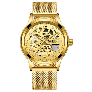 FNGEEN Top Brand Luxury Sport Mechanical Watch Luxury Golden Watch Mens Watches  Montre Homme Clock Men Automatic Skeleton Watch