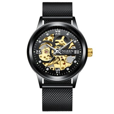 FNGEEN Top Brand Luxury Sport Mechanical Watch Luxury Golden Watch Mens Watches  Montre Homme Clock Men Automatic Skeleton Watch
