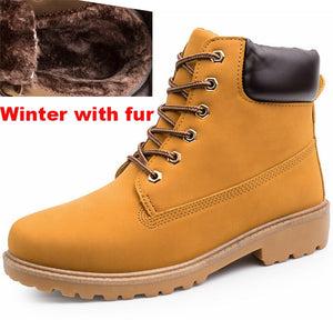 2019 Men boots Fashion  Boots Snow Boots Outdoor Casual cheap timber boots Lover Autumn Winter shoes ST01