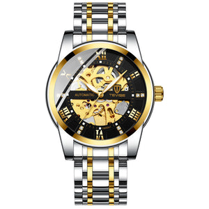 TEVISE Top Luxury Brand Mens Automatic Watches Men Stainless steel Skeleton Mechanical Wristwatch Relogio Masculino