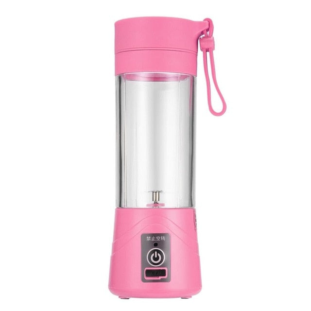 USB Juicer Cup, Fruit Mixing Machine, Portable Personal Size Eletric Rechargeable Mixer, Blender, Water Bottle 380ml with USB