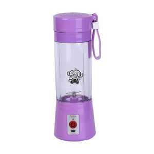 USB Juicer Cup, Fruit Mixing Machine, Portable Personal Size Eletric Rechargeable Mixer, Blender, Water Bottle 380ml with USB