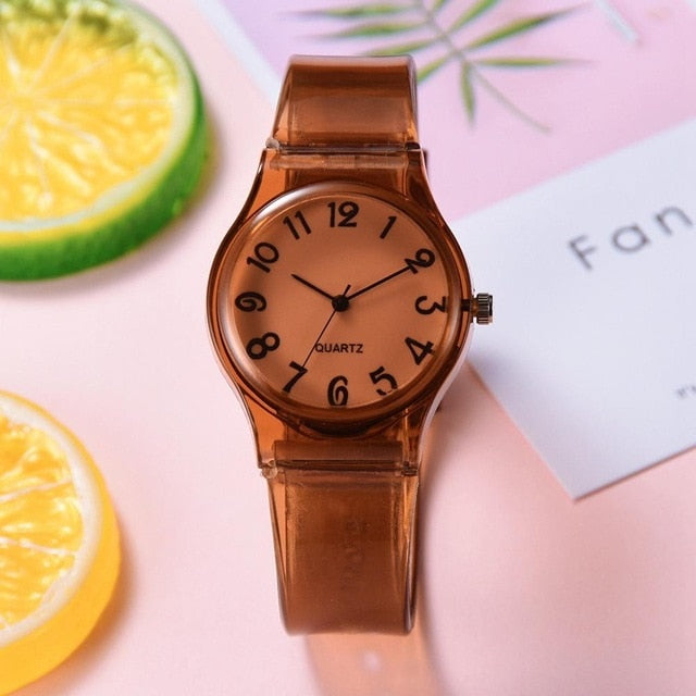 Dropshipping senhoras relógio de silicone feminino casual borracha geléia gel relógio de quartzo pulseira vestido relógio de pulso relogio feminino