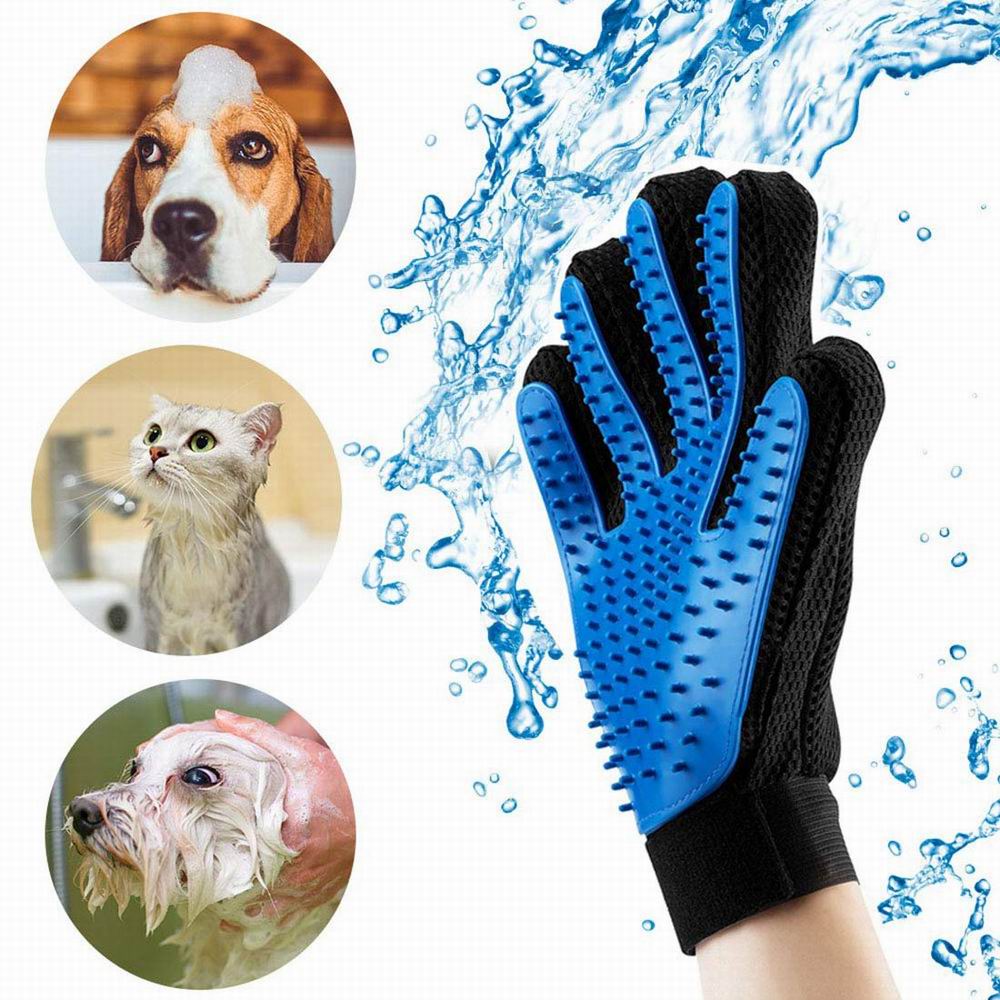 Pet Soft Silicone Dog Pet brush Glove Grooming Brush Pet Grooming Glove Cat Bath Cat cleaning Supplies Pet Glove Cat combs