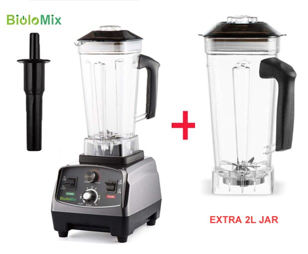 3HP 2200W Heavy Duty Commercial Grade Automatic Timer Blender Mixer Juicer Fruit Food Processor Ice Smoothies BPA Free 2L Jar