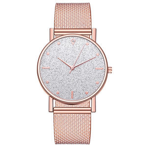 Cusual Ladies Watch Romantic Starry Sky Dial Women's Quartz Wristwatch Fashion Mesh Watch Gift Clock Droshipping Reloj Mujer@50
