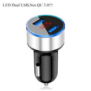 Car USB Charger Quick Charge 3.0 4.0 Universal 18W Fast Charging in car 3 Port mobile phone charger for samsung s10 iphone 11 7