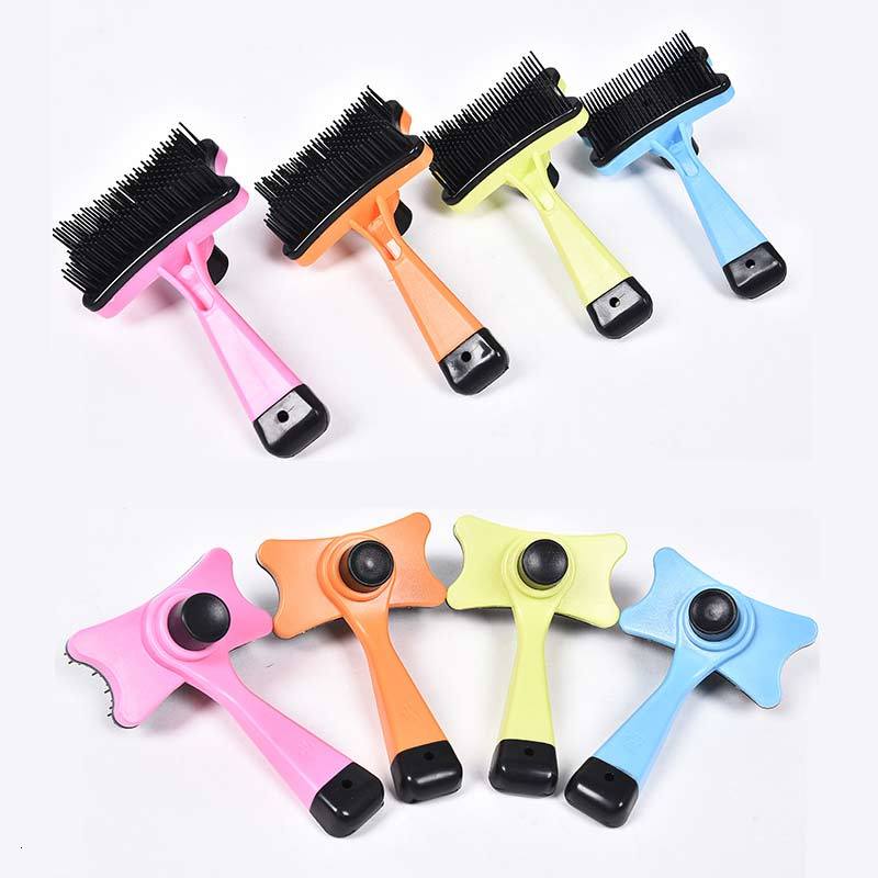 Comb For Dog Grooming Mittens For Cats Pet Fur & Lint Remover Pet Hair Remover Brush Supplies Dog Self Cleaning  Fur Brush