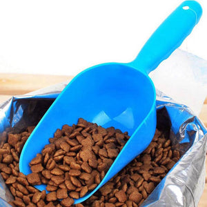 Pet Dog Puppy Cat Bird Ferret Rabbit Food Feeder Scoop Shovel Spade Dishes Tool Plastic Shovel Pet Feeder