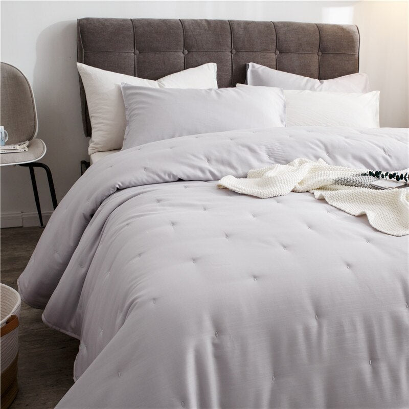 Winter Quilt Bedspread Blancket Thick Cotton Coverlets Comforter Comfortable Mechanical Wash Adult Durable New Year Promotion