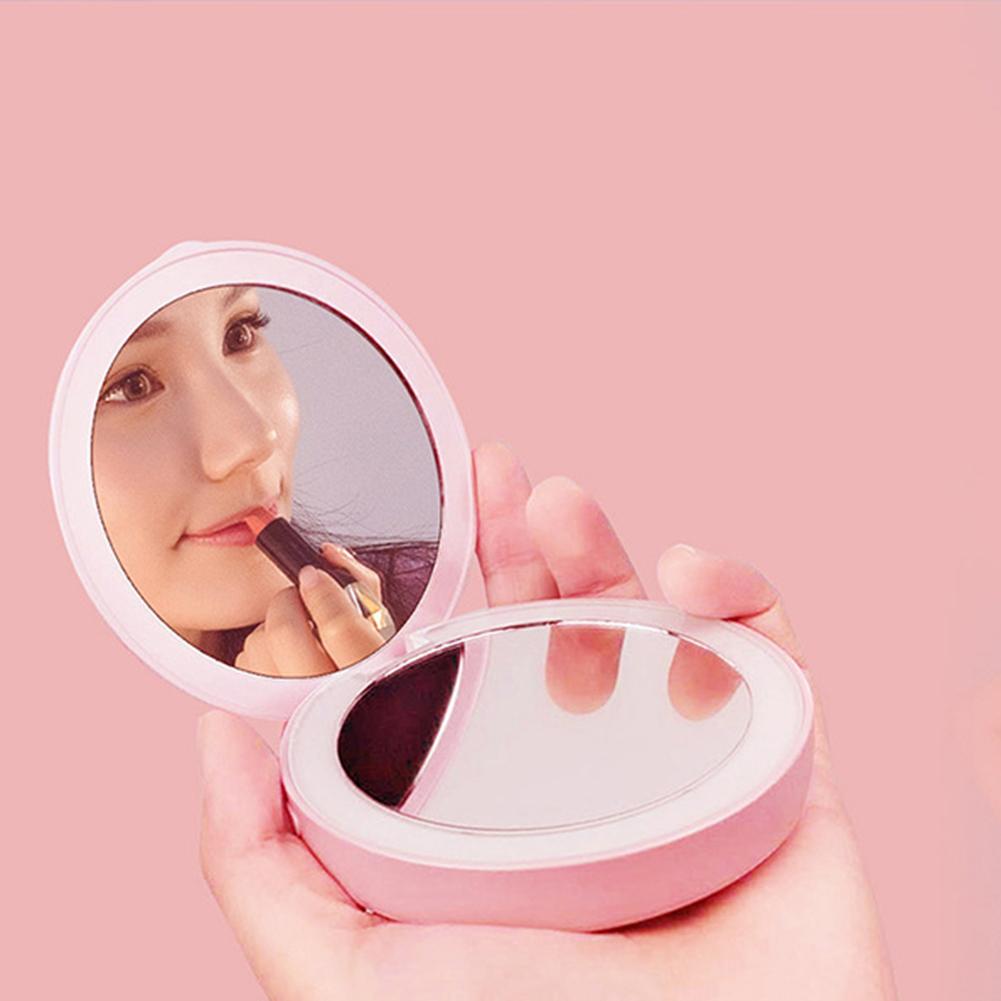 Makeup Mirror LED Mobile Phone light Tri-fold Illuminating Folding  LED Photography Light Beauty Tools For Photo Fill Light