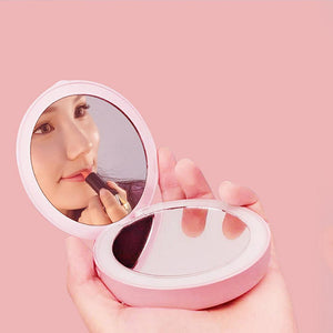 Makeup Mirror LED Mobile Phone light Tri-fold Illuminating Folding  LED Photography Light Beauty Tools For Photo Fill Light